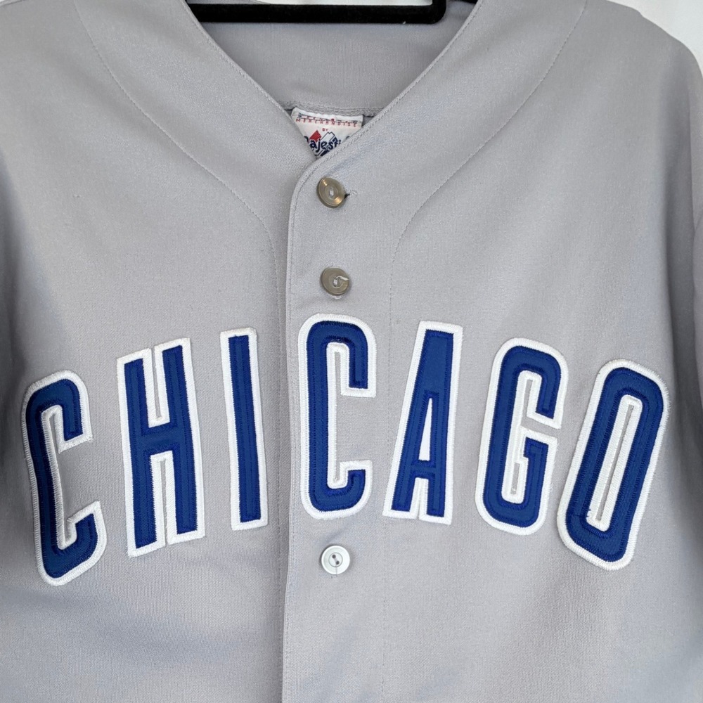 Vintage Majestic Sammy Sosa Chicago Cubs Gray Road Jersey XXL Made In Korea Sewn - Picture 3 of 7